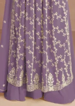 Lavender Purple Anarkali Suit