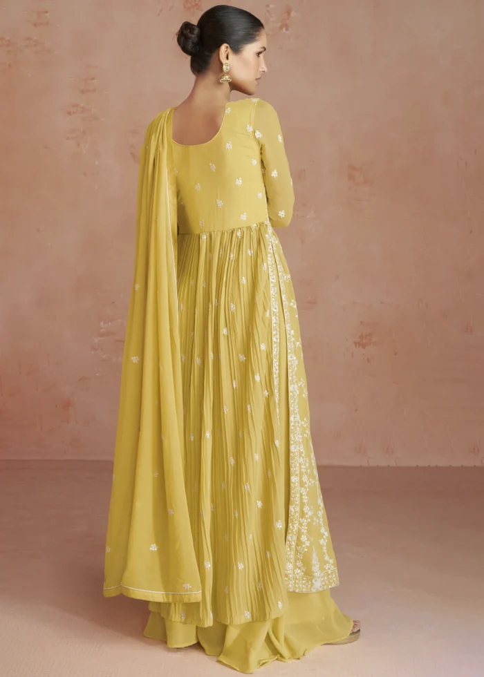 Lemon Yellow Anarkali Suit