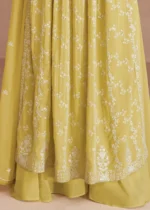 Lemon Yellow Anarkali Suit