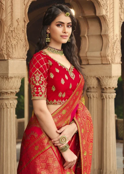 Multicoloured Banarasi Saree