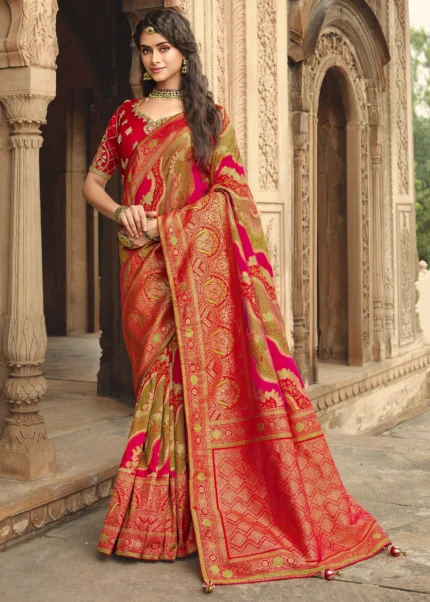 Multicoloured Banarasi Saree