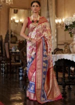 Multicoloured Patola Silk Saree