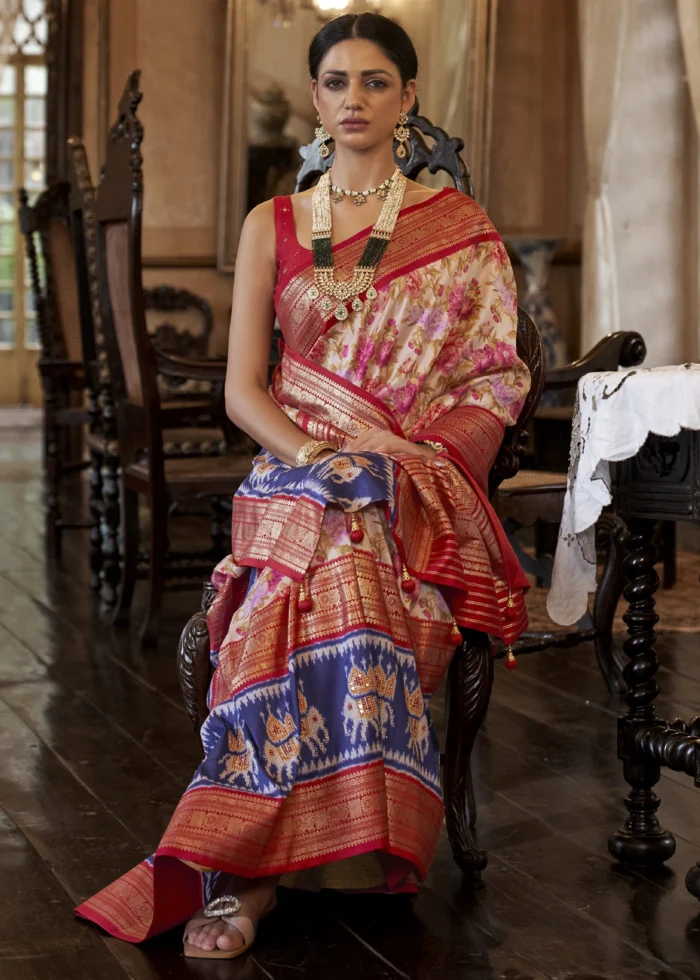 Multicoloured Patola Silk Saree