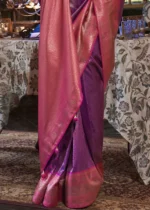 Purple Kanjivaram Saree