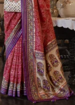 Red Patola Silk Saree