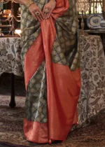 Royal Black Kanjivaram Saree