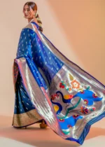 Royal Blue Paithani Silk Saree