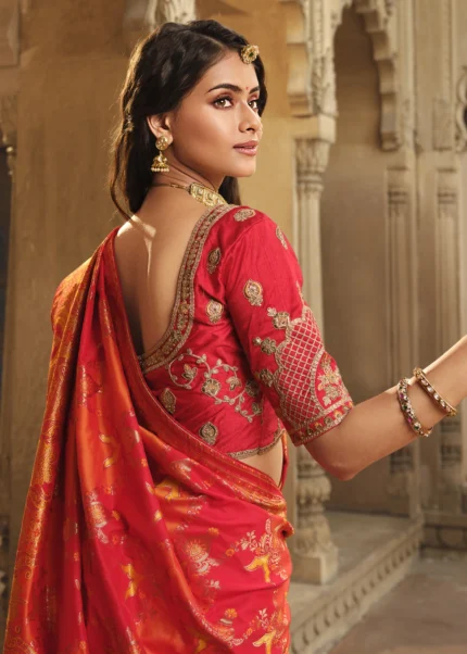 Royal Red Banarasi Saree