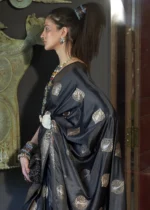 Black Banarasi Saree