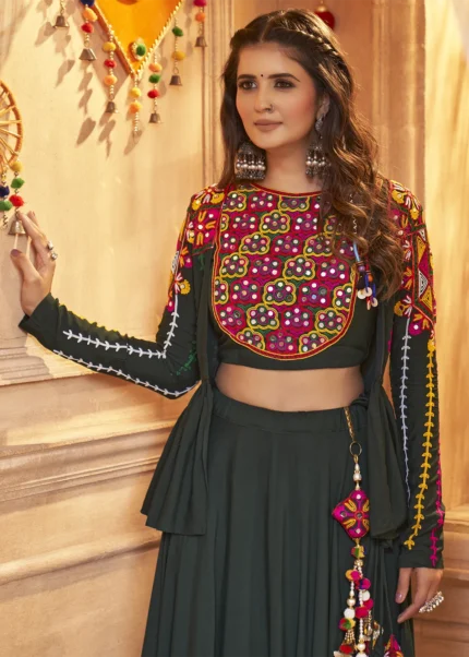 Dark Green Lehenga Choli