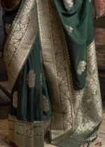 Mineral Green Banarasi Saree