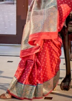 Red Banarasi Saree