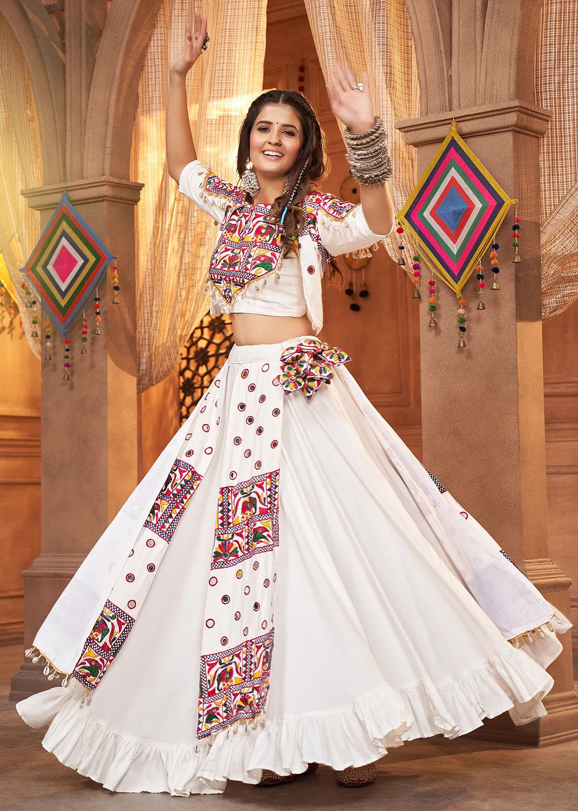 White Lehenga Choli