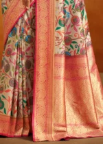 Almond Beige Banarasi Saree