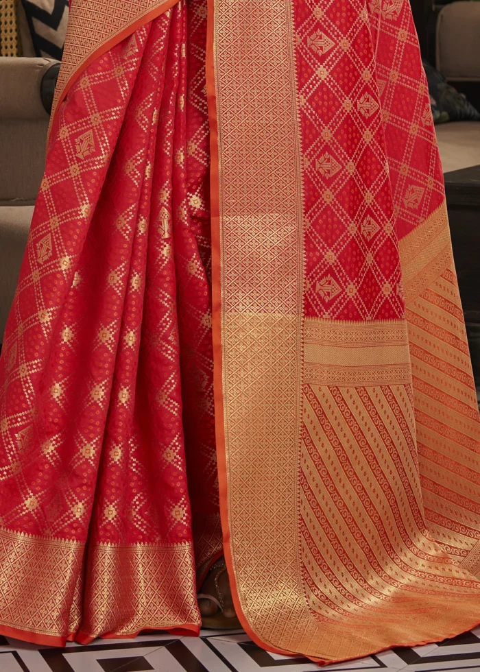 Bridal Red Patola Silk Saree