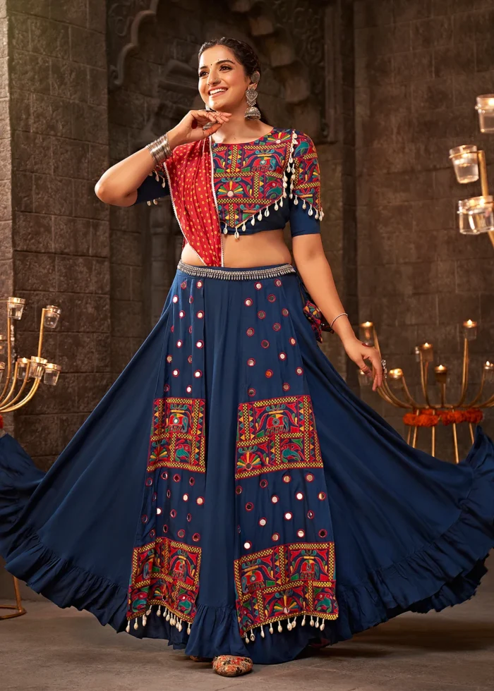 Cobalt Blue Lehenga Choli