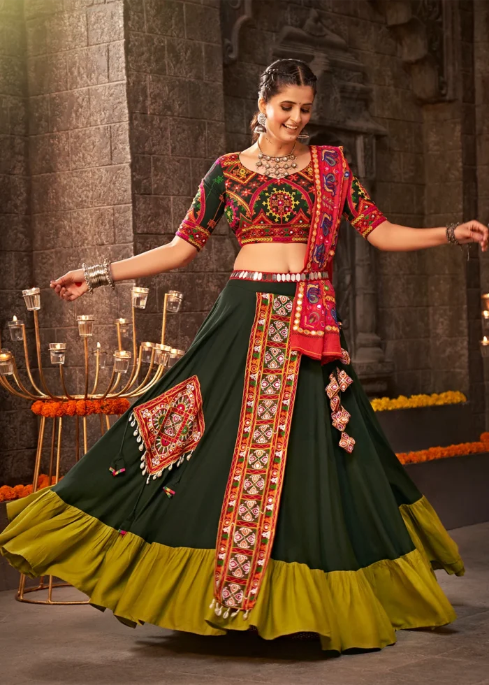 Dark Green Lehenga Choli