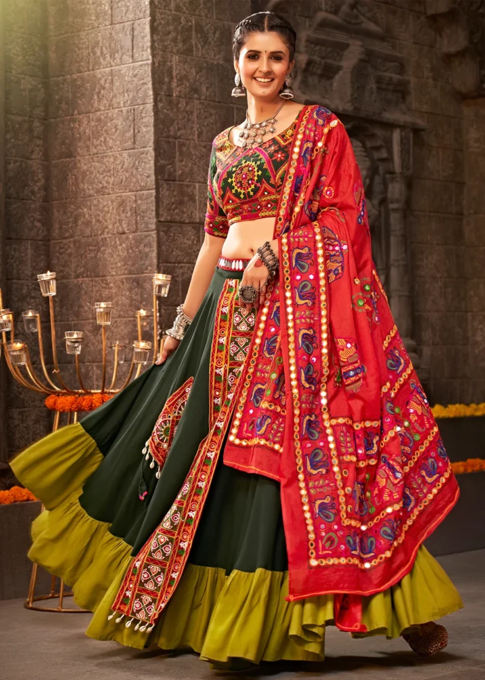 Dark Green Lehenga Choli