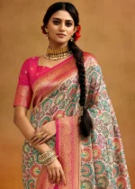 Multicolor Banarasi Saree