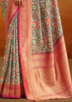 Multicolor Banarasi Saree