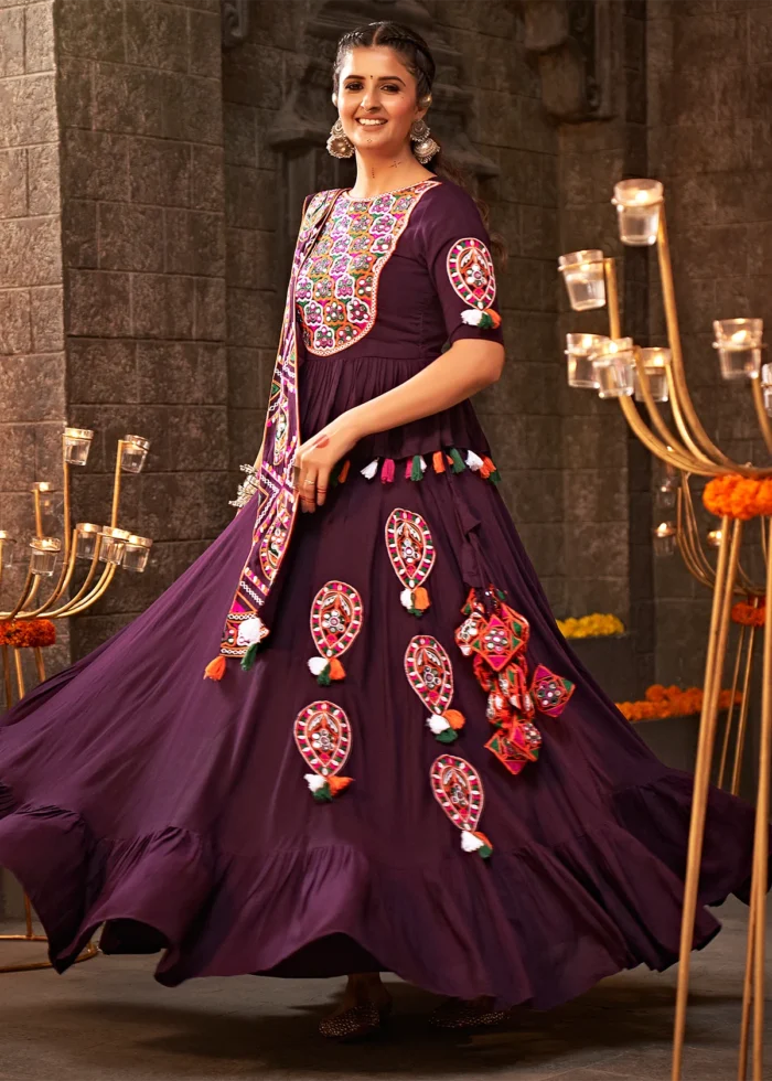 Purple Lehenga Choli