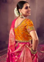 Rani Pink Banarasi Saree