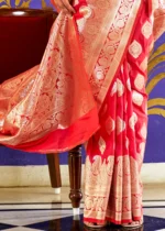 Rani Pink Banarasi Saree