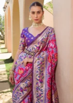 Rani Pink Paithani Silk Saree