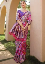 Rani Pink Paithani Silk Saree