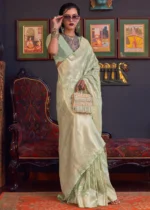 Light Green Banarasi Saree