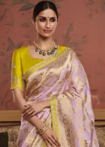 Light Pink Banarasi Saree