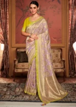 Light Purple Banarasi Saree