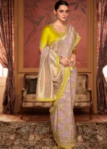 Light Purple Banarasi Saree