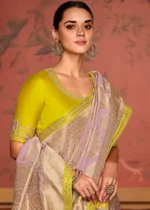 Light Purple Banarasi Saree