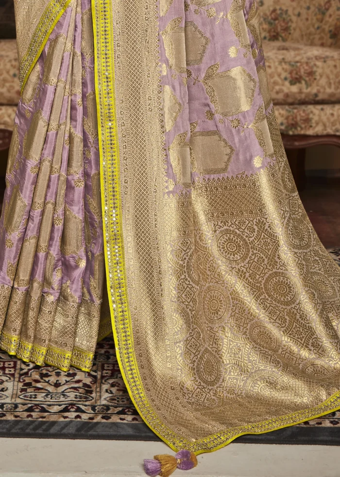 Light Purple Banarasi Saree