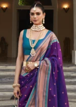 Orchid Purple Paithani Silk Saree