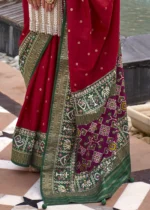 Tango Red Patola Saree