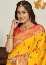 Yellow Banarasi Saree