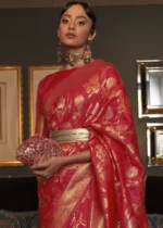 Bridal Red Banarasi Saree