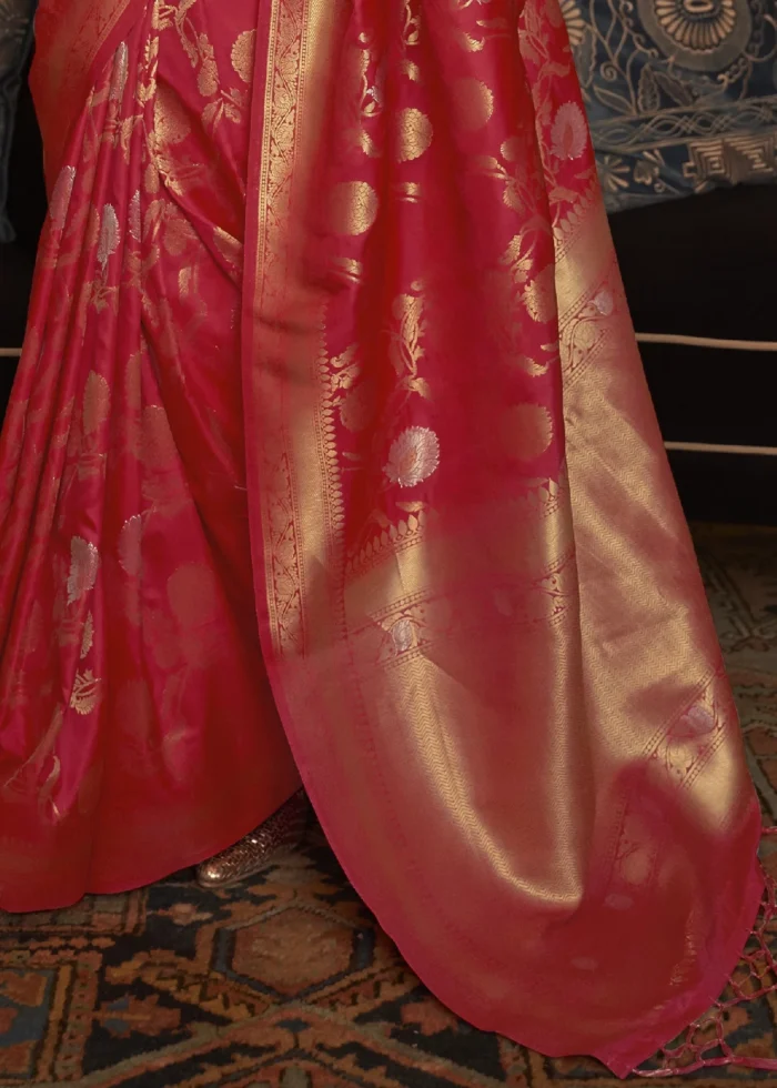 Bridal Red Banarasi Saree