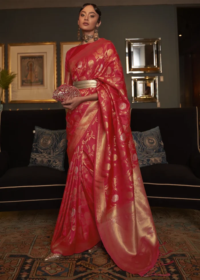 Bridal Red Banarasi Saree