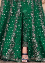 Dark Green Heavy Embroidery Anarkali