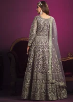 Dusty Purple Heavy Embroidery Anarkali