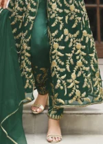 Emerald Green Heavy Embroidery Anarkali