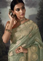 Fair Green Banarasi Saree