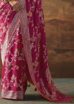 Magenta Paithani Silk Saree