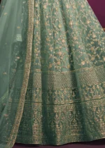 Mint Green Heavy Embroidery Anarkali