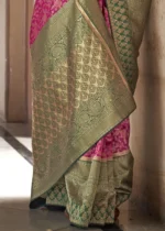 Rani Pink Banarasi Saree