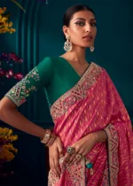 Rani Pink Kanjivaram Silk Saree