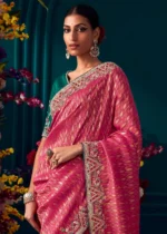 Rani Pink Kanjivaram Silk Saree